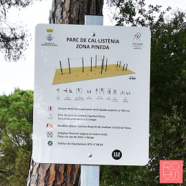 Cartell per parcs infantils metàl·lic